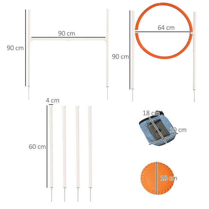 Dog Agility Training Kit with Portable Carry Bag