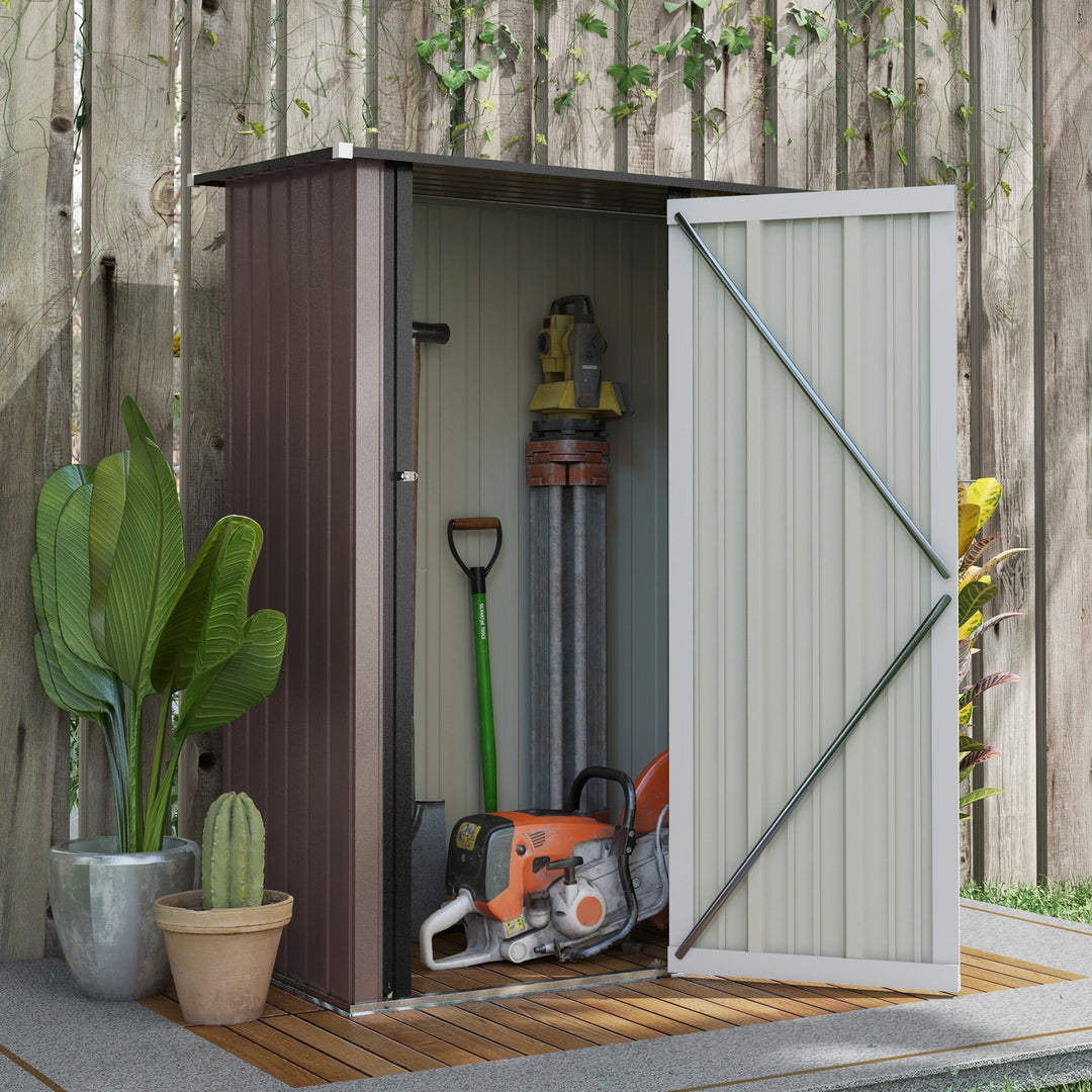 5ft x 3ft Garden Metal Storage Shed