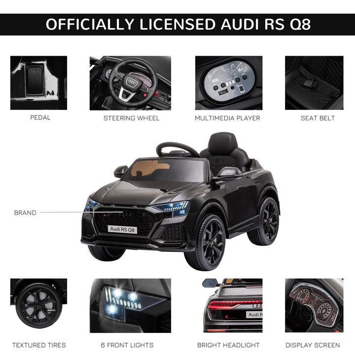 Kids Electric Ride On Car 6V Audi RS Q8 Licensed Electric Car for Kids