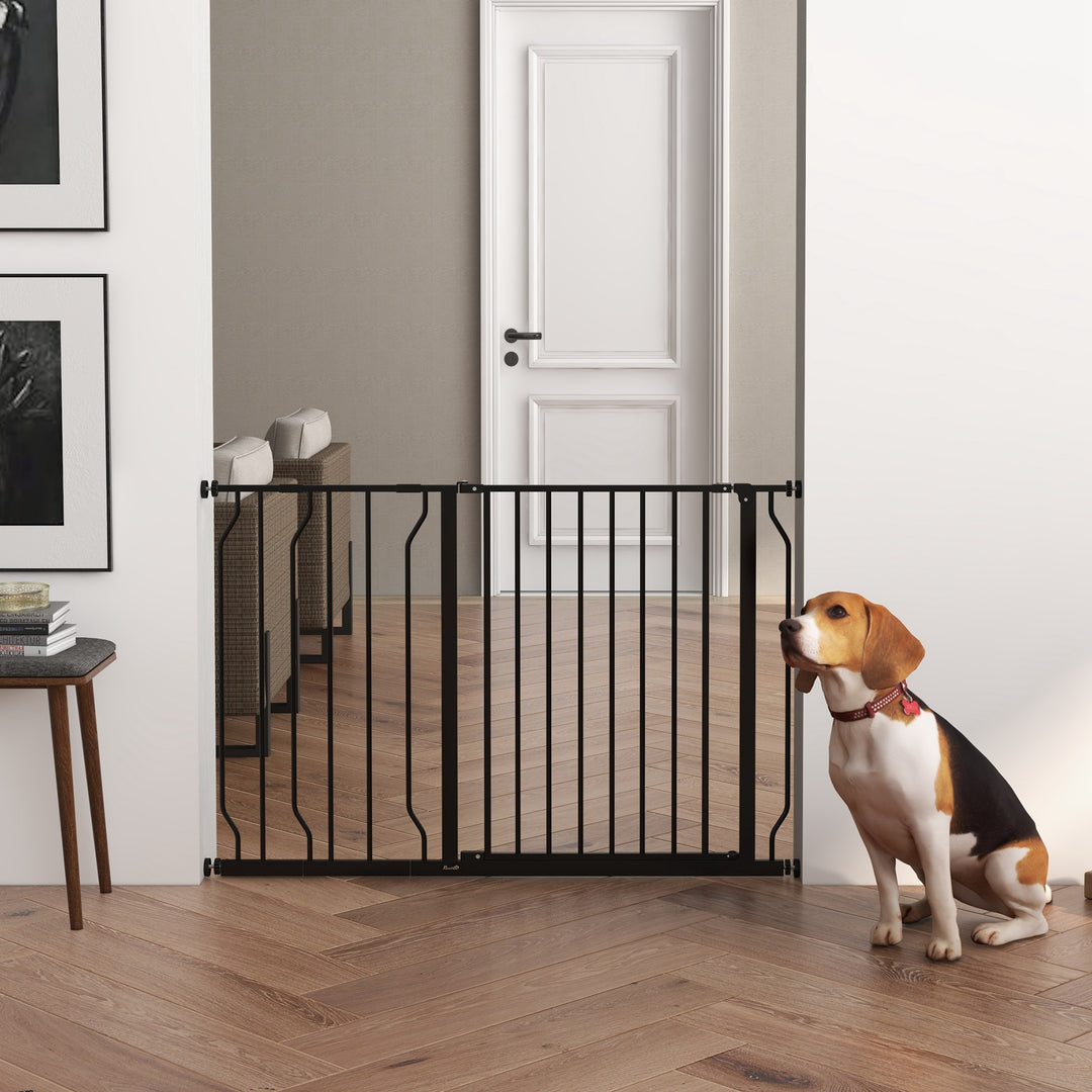 Dog Gate Dog Gate for Stairs Stays w/ Double Locking System for Doorways