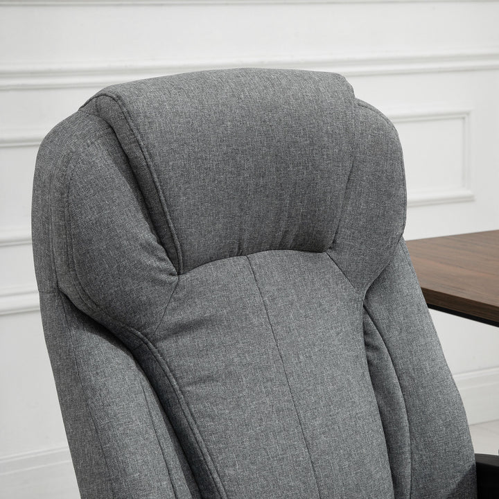 Vinsetto Linen Fabric Office Swivel Chair