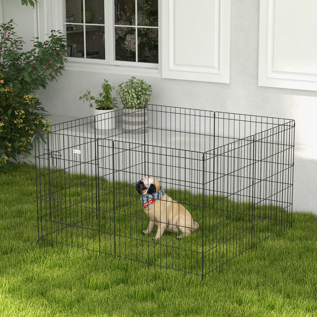 8 Panel DIY Dog Pen with Door for Dogs