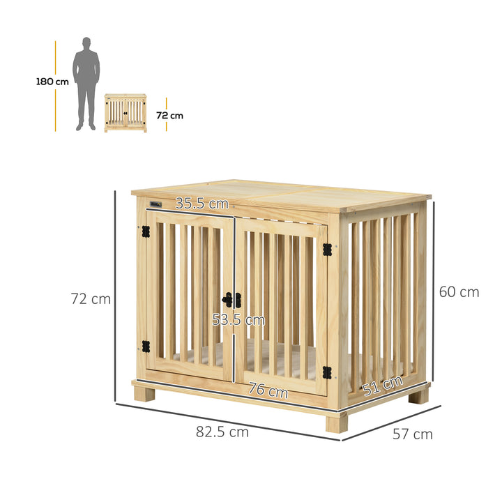 Wooden Dog Crate Table - PawHut