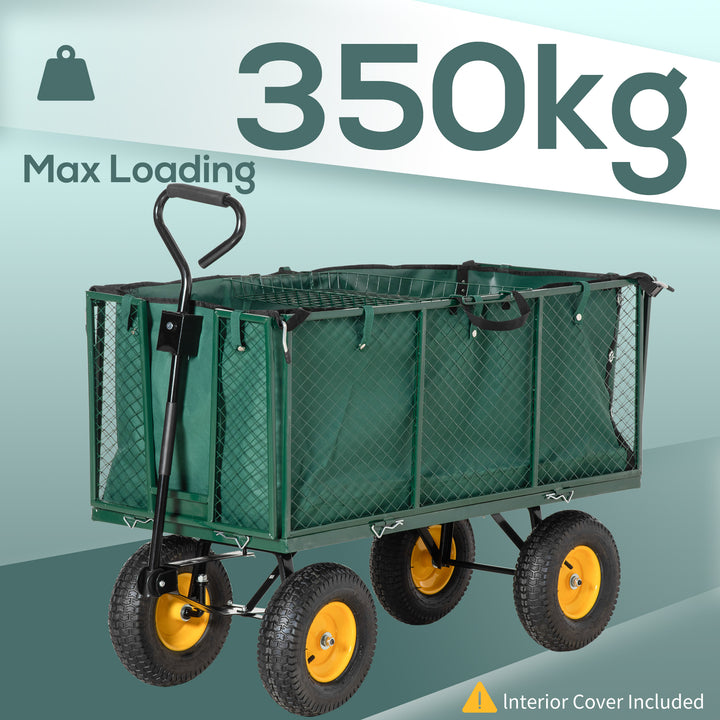 Heavy Duty Garden Trolley with 4 Wheels