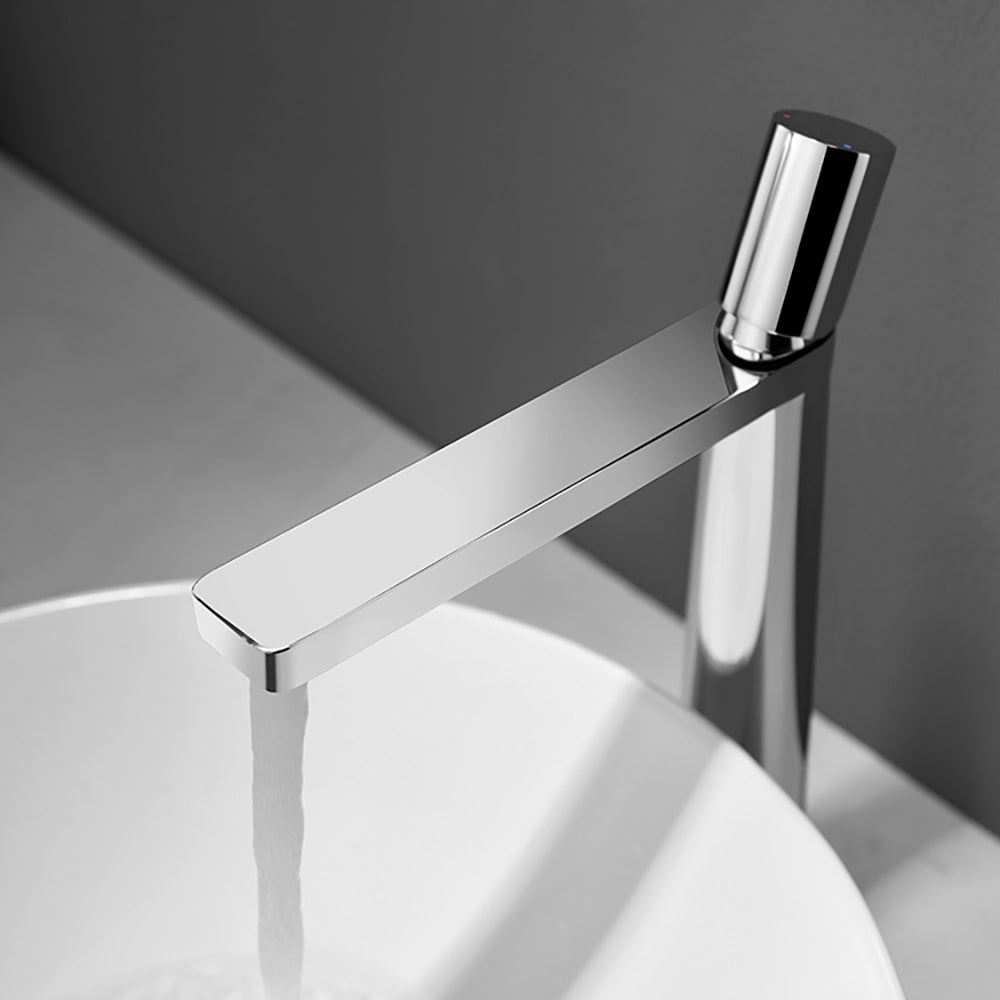 Modern Mono Single Knob Brass Bathroom Basin Mixer Tap