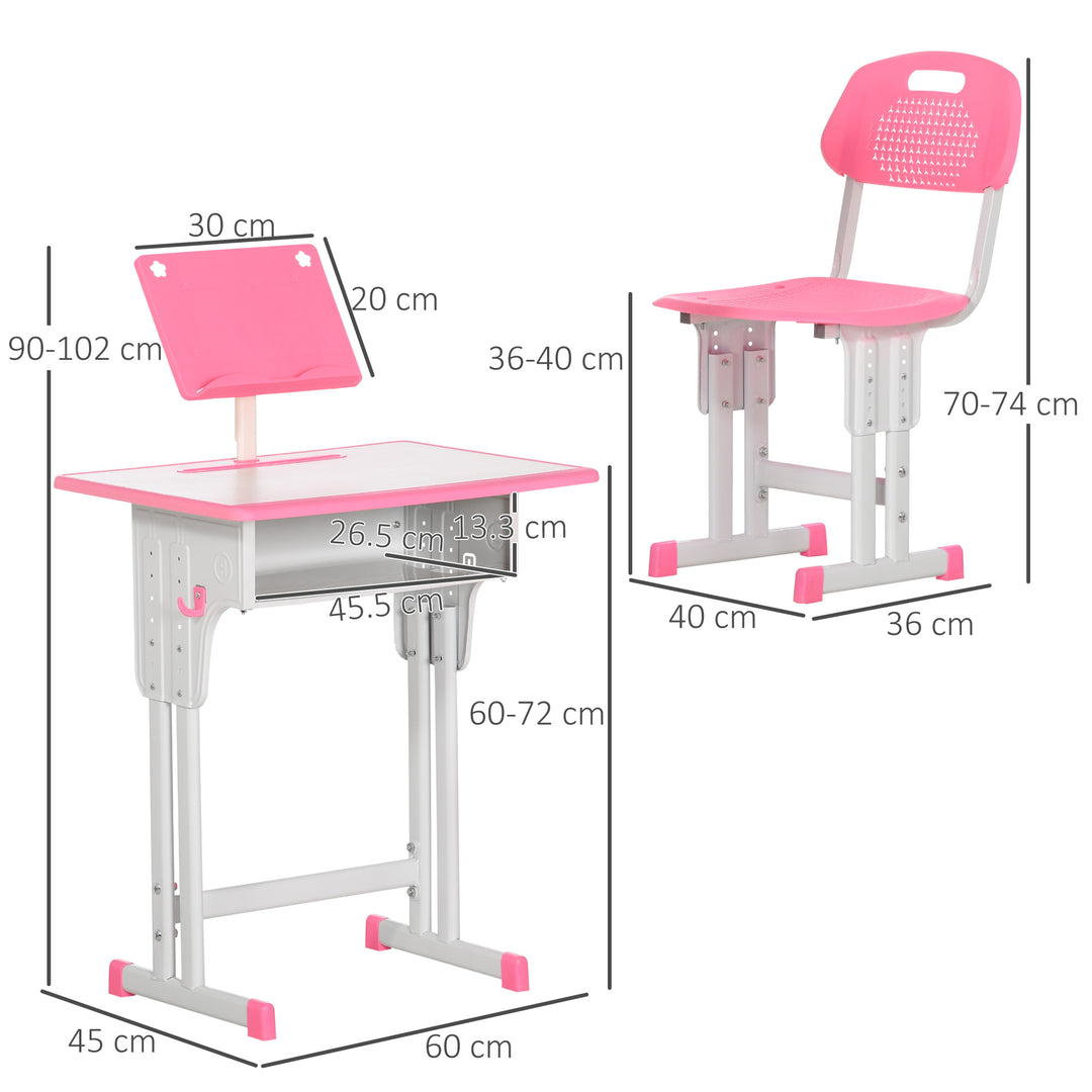 Children's Study Desk and Chair Set