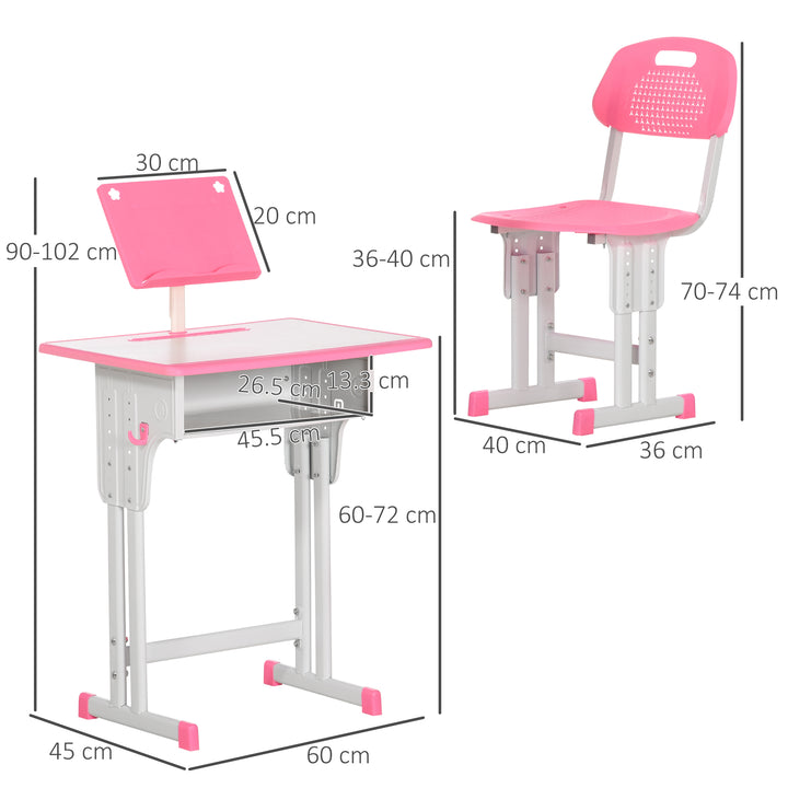 Children's Study Desk and Chair Set