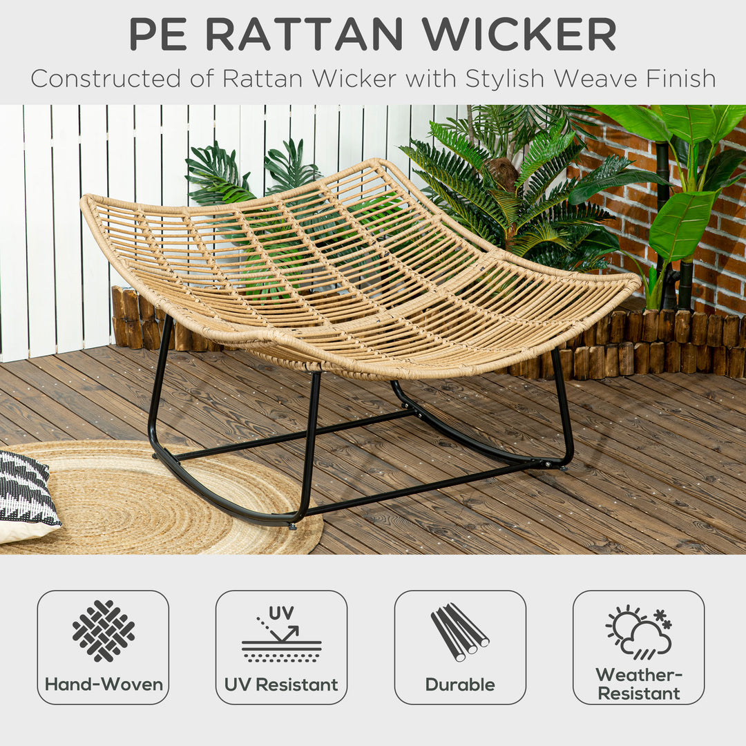 Outdoor PE Rattan Rocking Chair