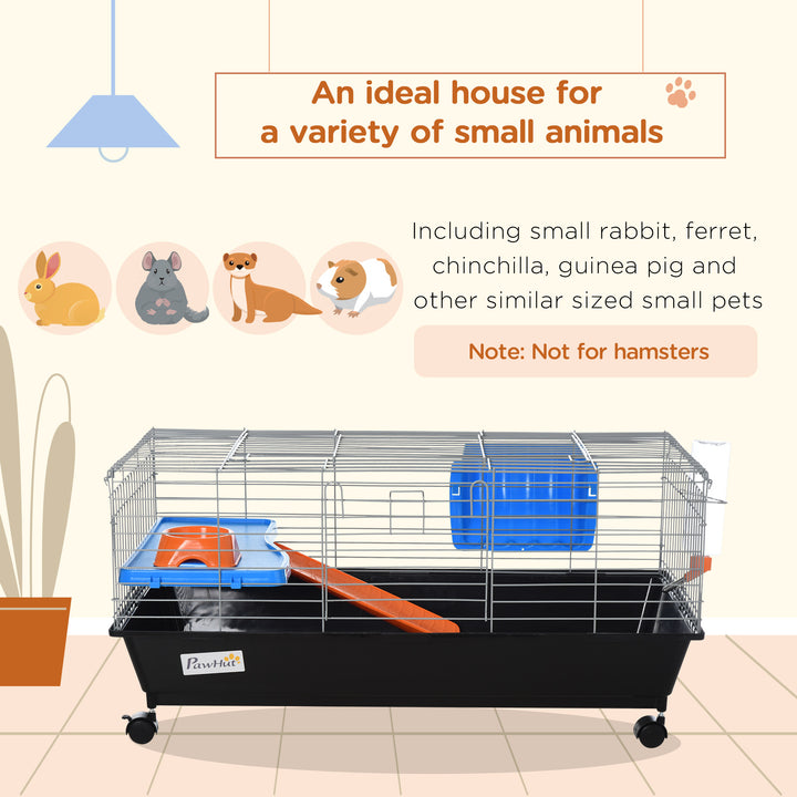 Pet Abode: 2-Tier Small Animal Cage with Accessories