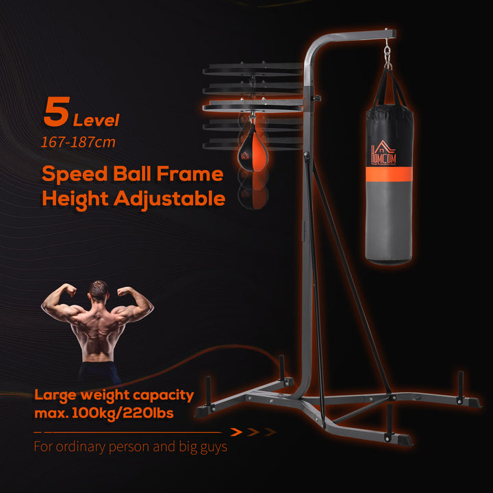 Adjustable Freestanding Punching Bag with Stand