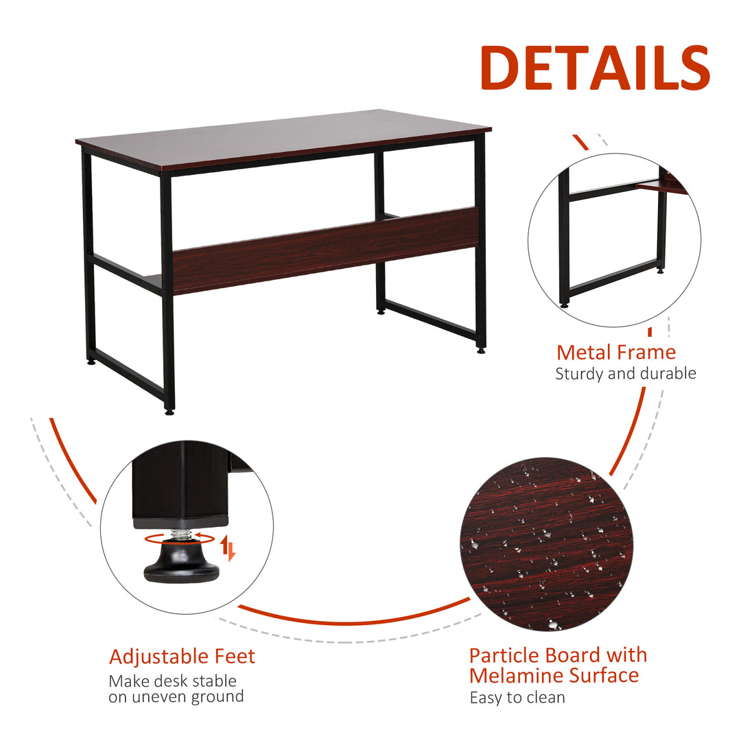 HOMCOM Desk with Storage Shelf