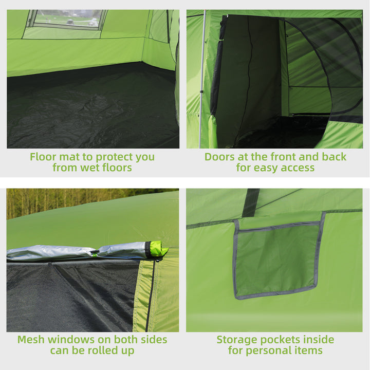 Two Room Dome Tent w/ Porch for 4-8 Man