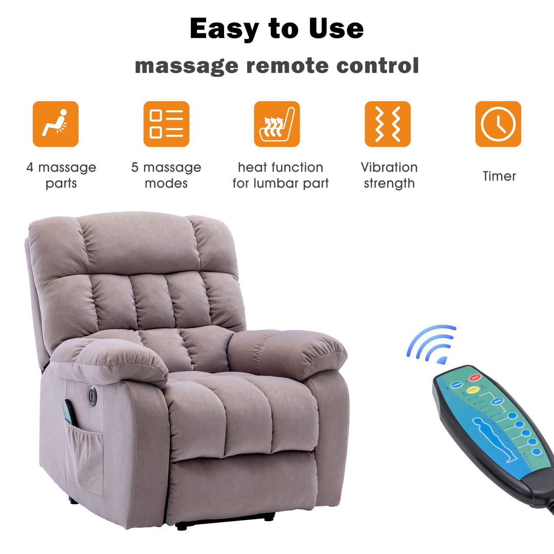 Electric Power Lift Recliner Massage Chair with Heating