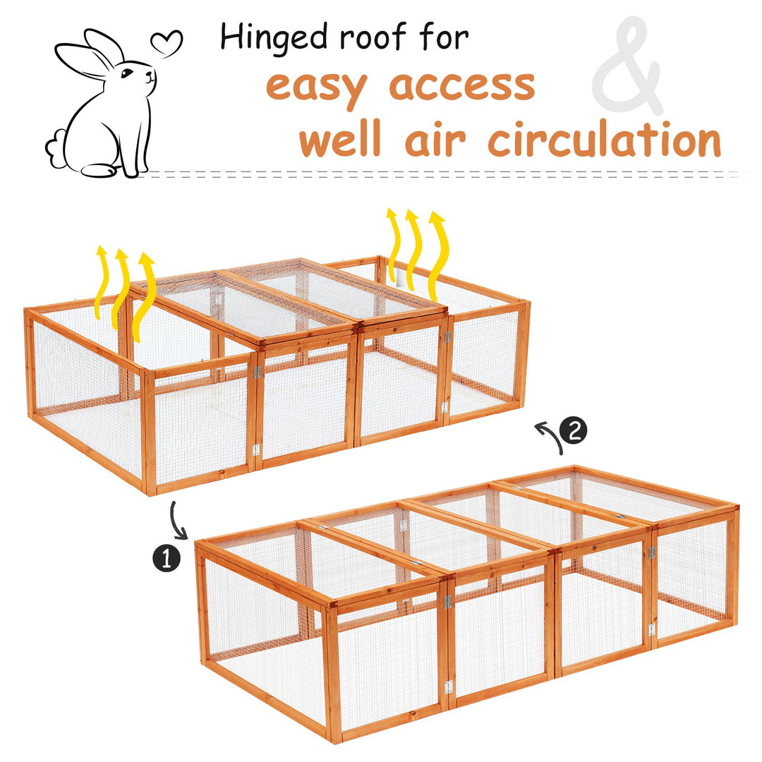 Rabbit Hutch W/ Mesh Wire