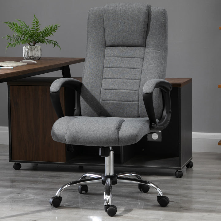 Vinsetto Swivel Office Chair, Grey