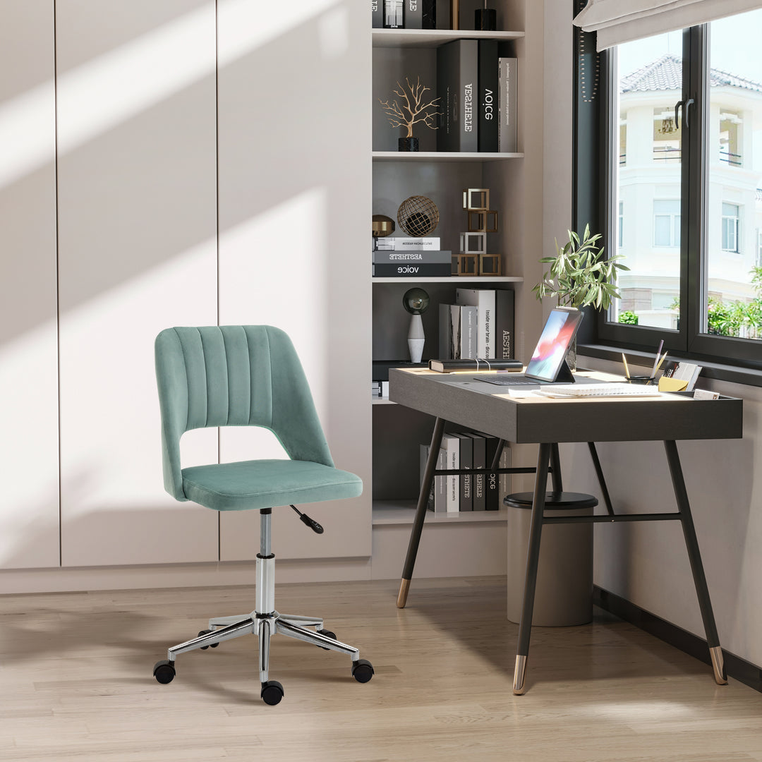 Vinsetto Mid Back Home Office Chair, Green