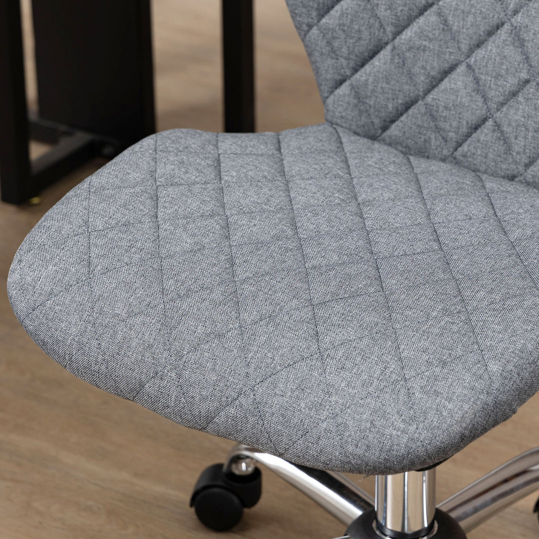 Vinsetto Office Chair, Armless, Grey