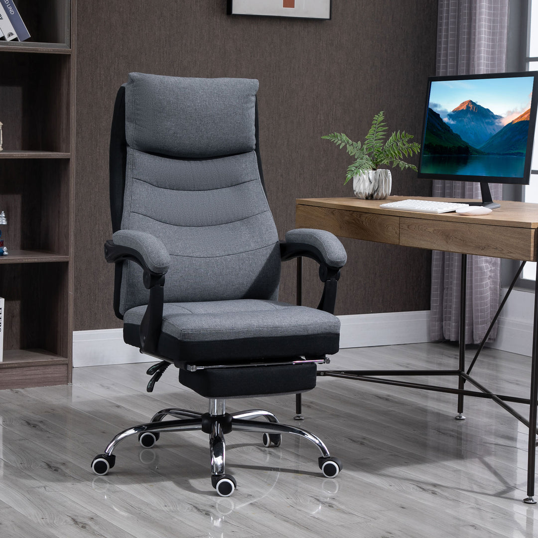 Vinsetto Executive Chair, Reclining, Grey