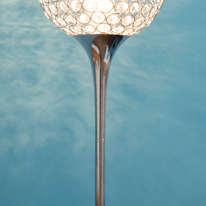 Modern Floor Lamp with K9 Crystal Lampshade