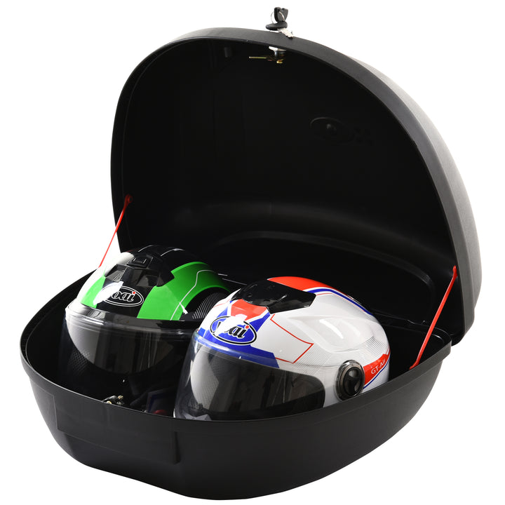 Motorcycle Luggage Trunk: Secure 48L Storage with Lock