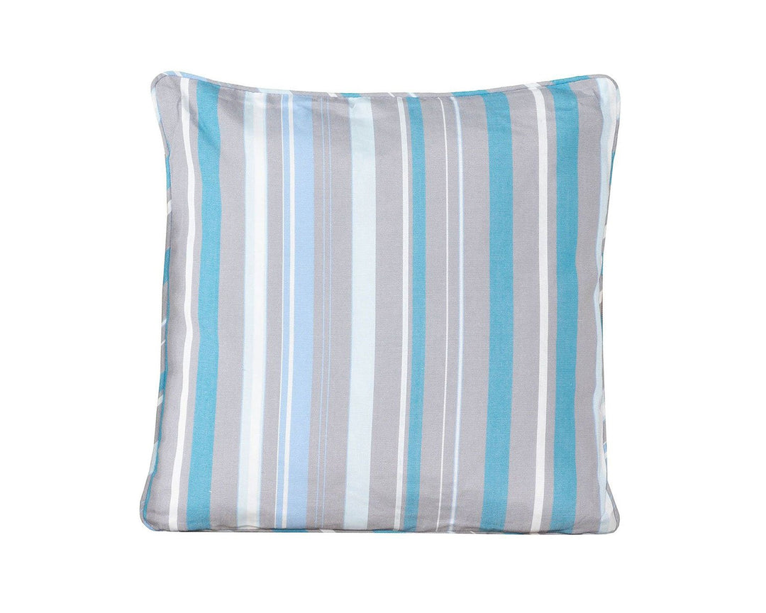 Premium Scatter Cushion in Thin Blue Stripe - Rattan Direct