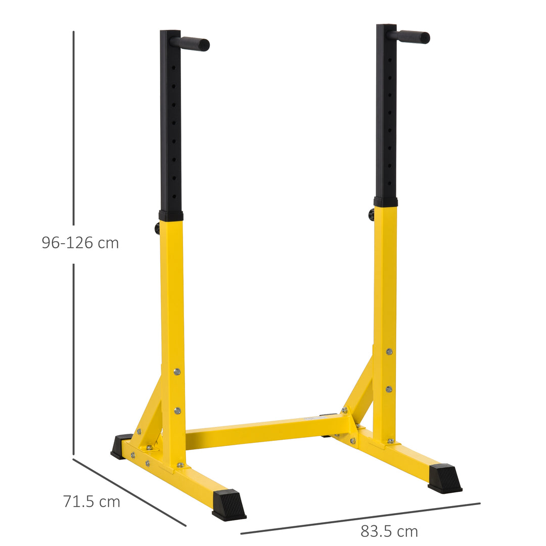 Dip Station Chin Up Parallel Bars Pull Up Power Tower Home Gym Workout Bicep Tricep Fitness Equipment Height Adjustable