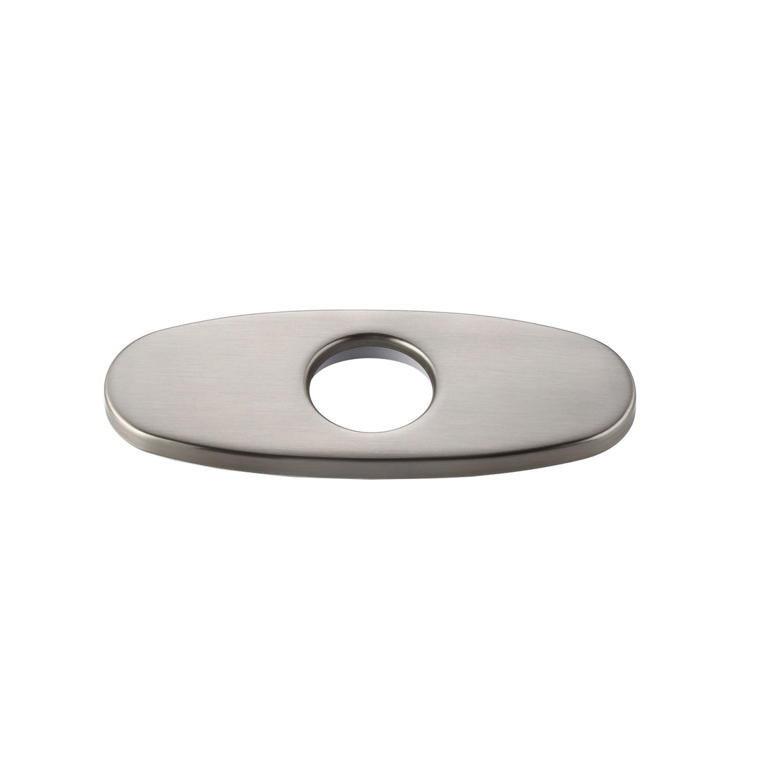 Modern 100mm Deck Plate Escutcheon for Monobloc Tap Installation Stainless Steel