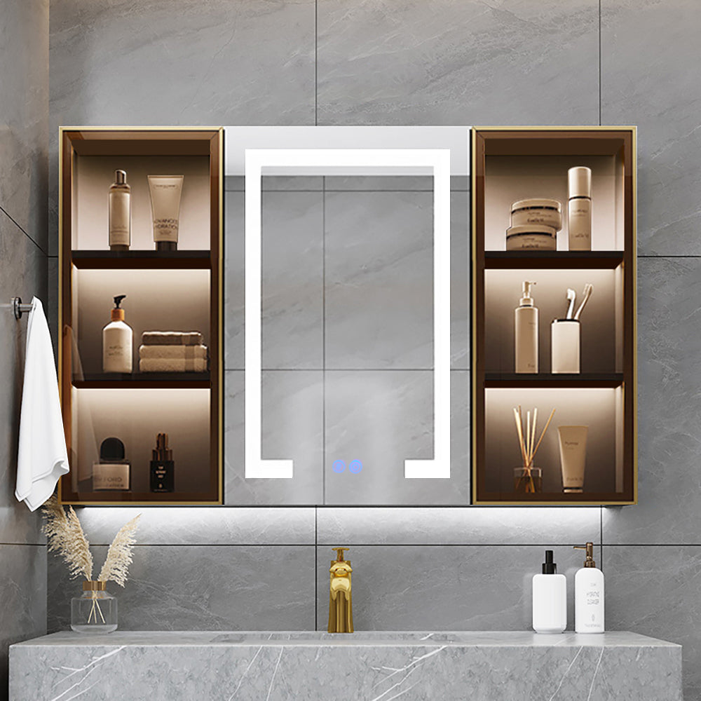 1000mm Floating Ceramic Sink & Shelves in Grey & Bathroom Cabinet Vanity