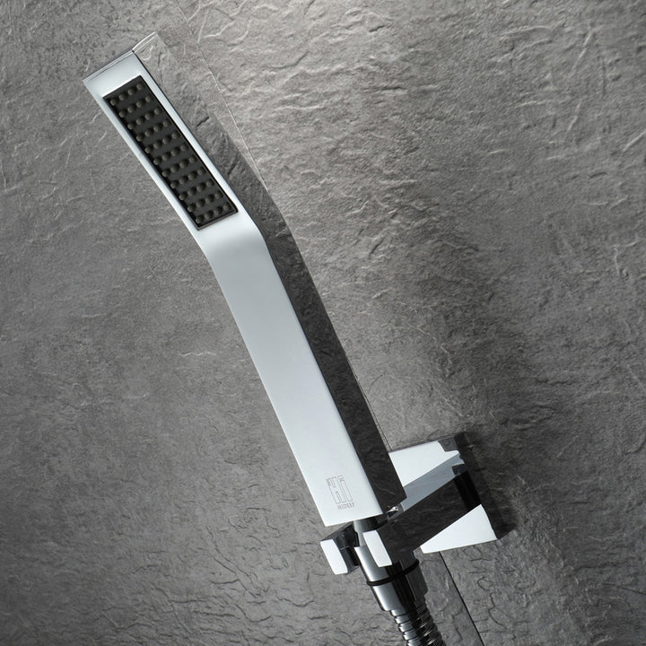 Wall-Mounted 580mm Thermostatic Shower Set in Chrome 4 Functions