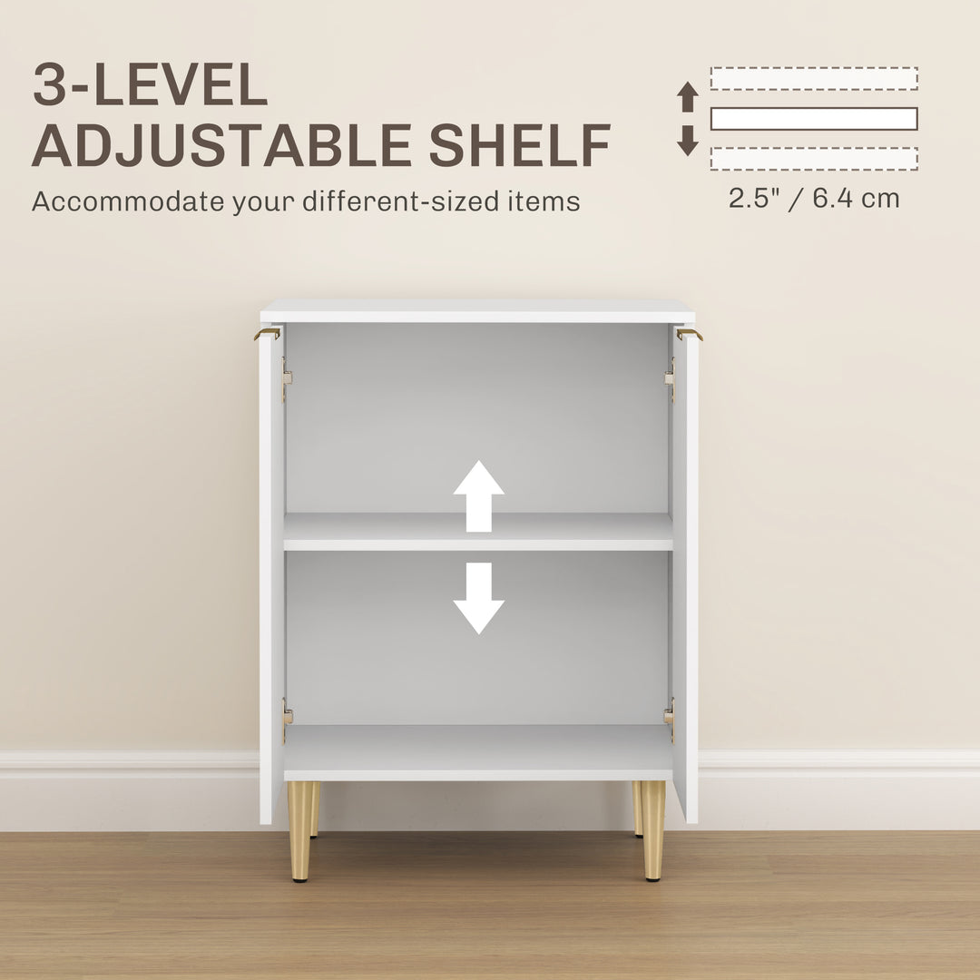 Adjustable Shelf Sideboard - White