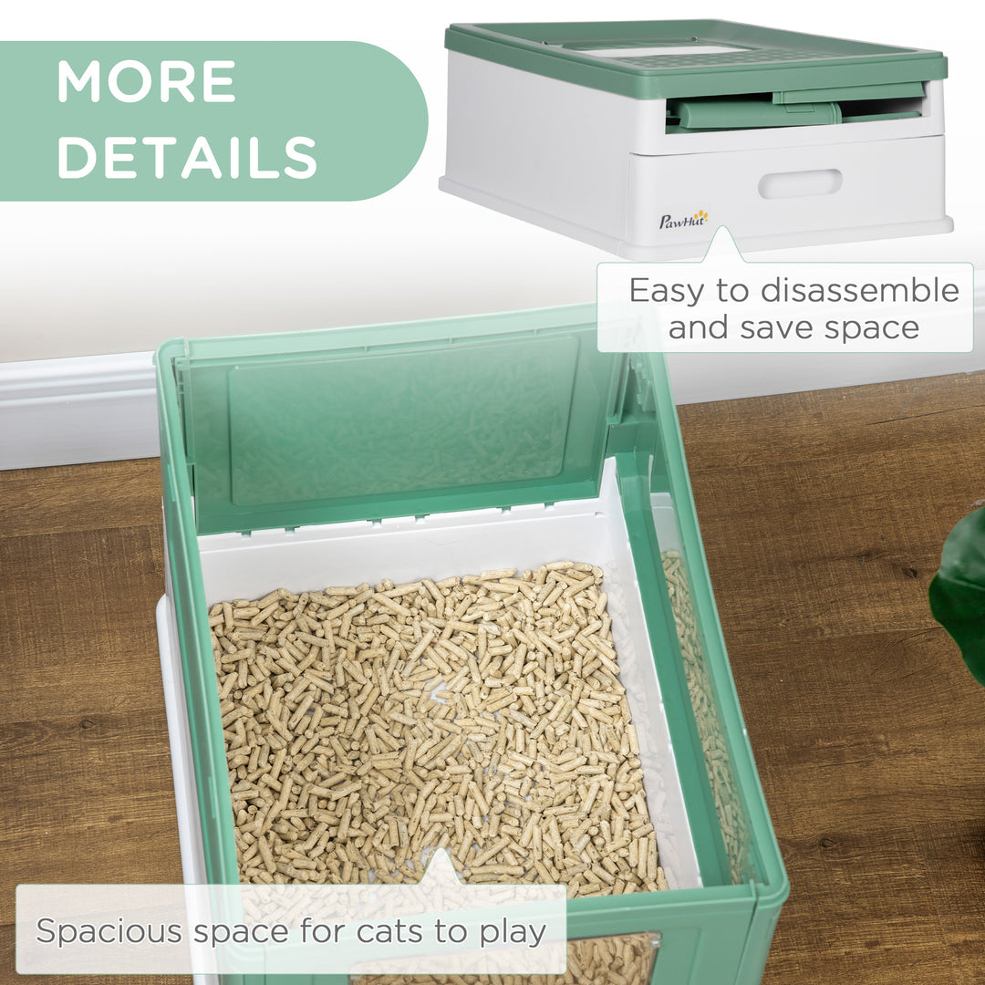 Enclosed Cat Litter Box with Scoop