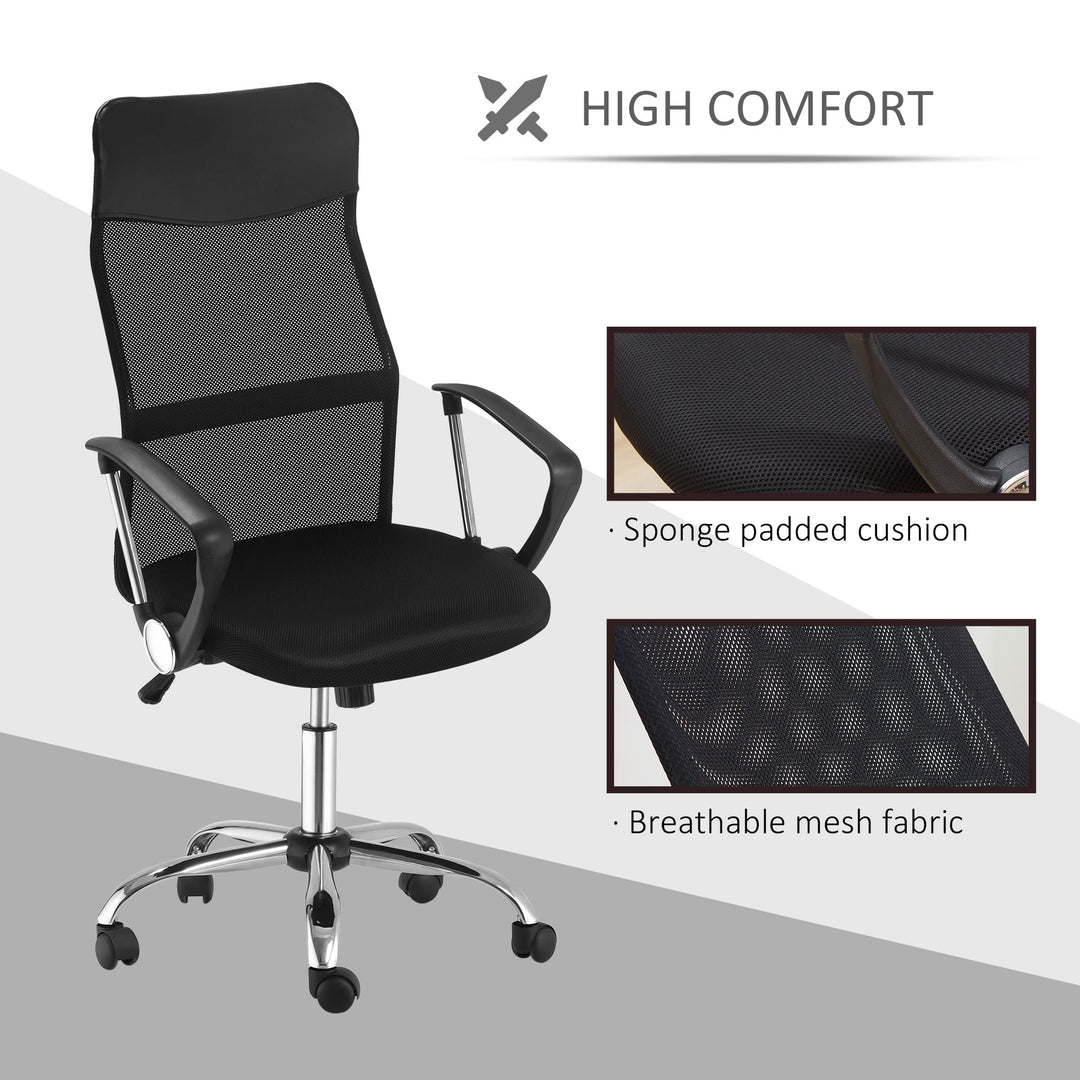 HOMCOM Ergonomic Chair, Black