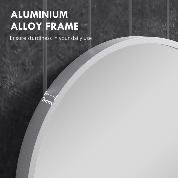 HOMCOM Oval Bathroom Mirror