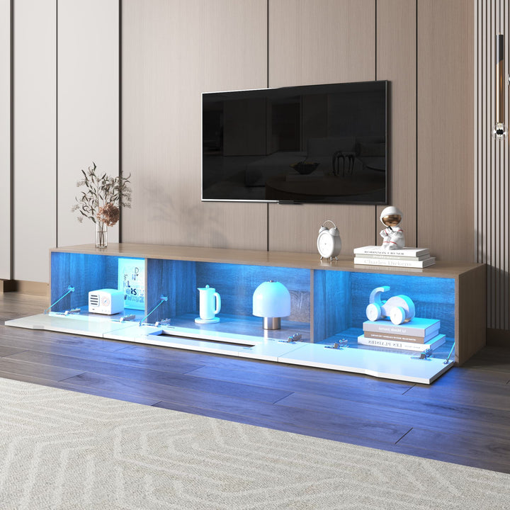 Floating TV Stand with LED Lights