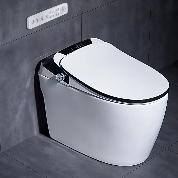 Automatic Toilet One-Piece Floor Mounted Self Clean Smart Toilet Horizontal Outlet