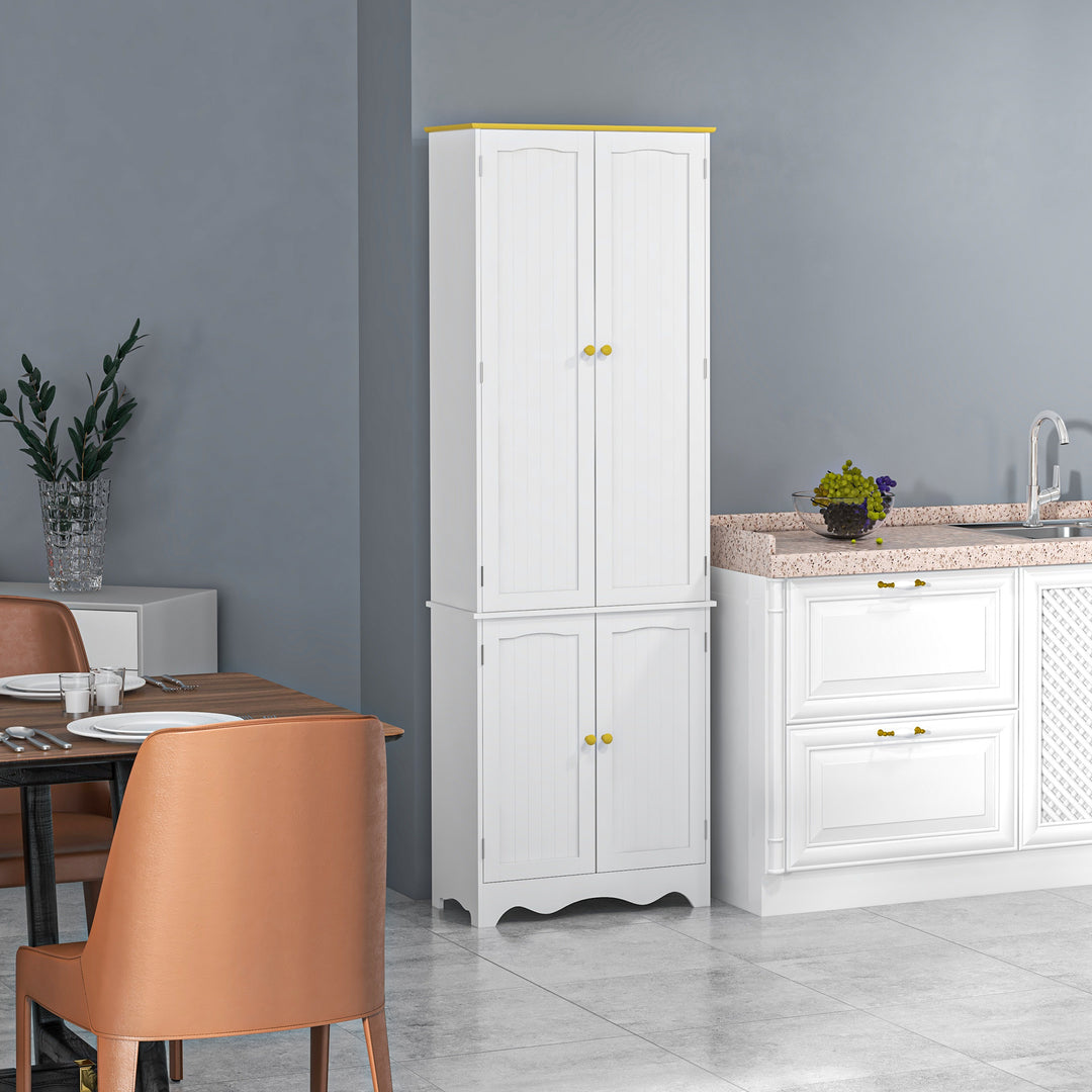 Freestanding 4-Door Kitchen Cupboard