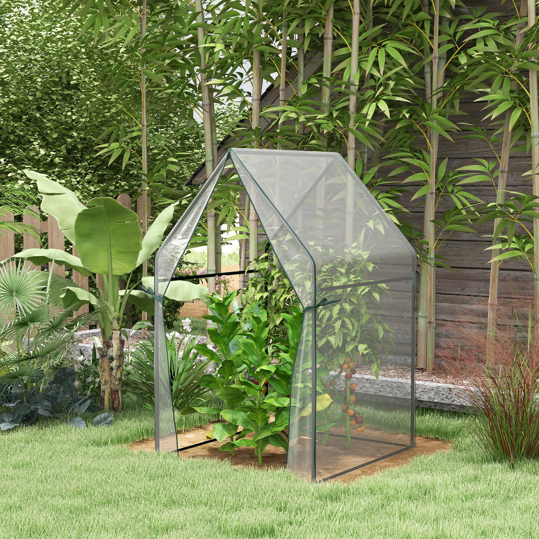 Portable Greenhouse: Compact Garden Growhouse with Dual Zipped Doors