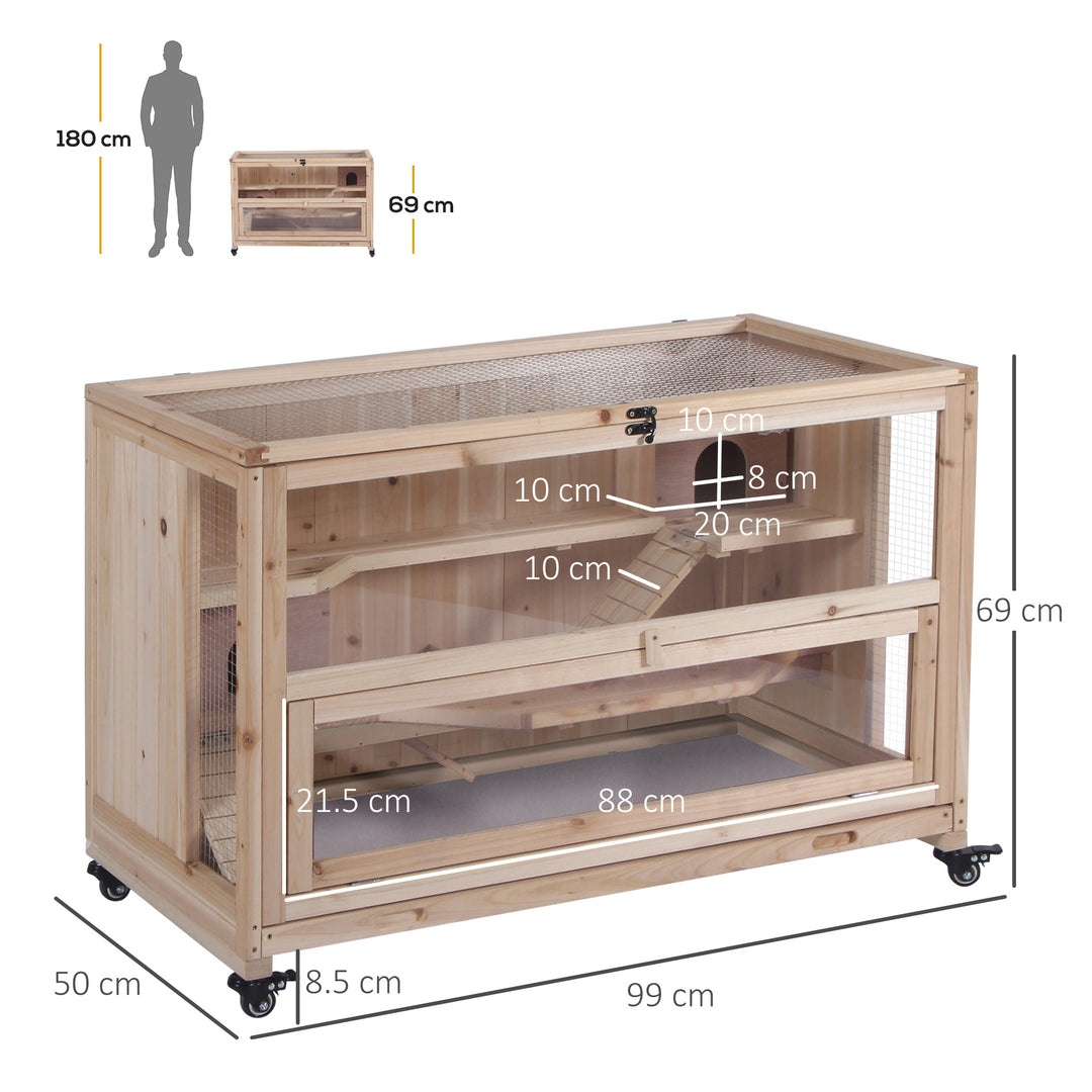 Wooden Hamster Cage