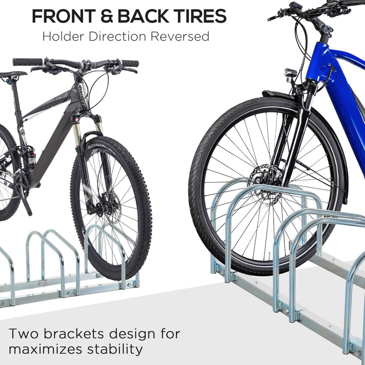 Bike Stand Parking Rack Floor or Wall Mount Bicycle Cycle Storage Locking Stand 179L x 33W x 27H (6 Racks