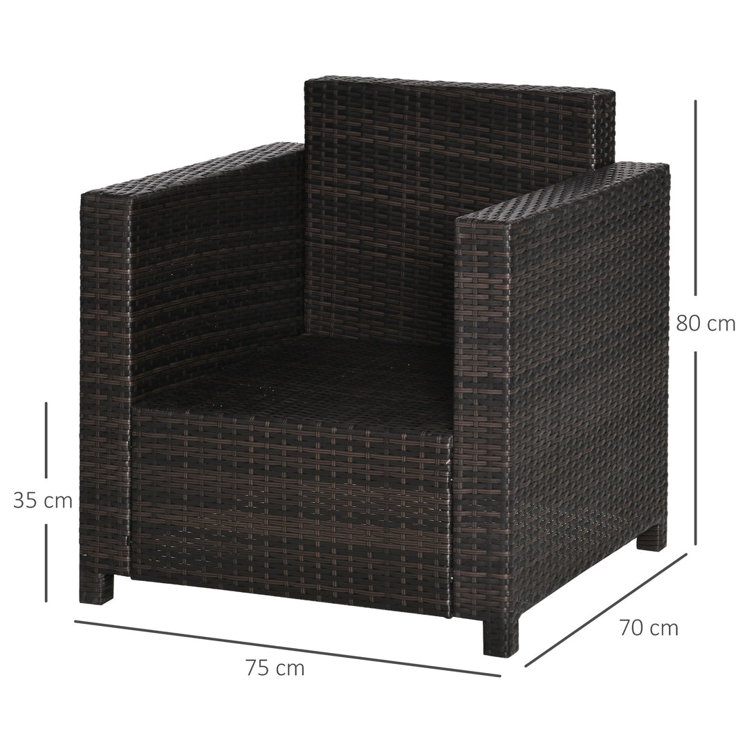 Rattan Single Sofa Armchair