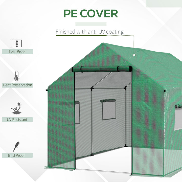 Polyethylene Walk-in Polytunnel Greenhouse