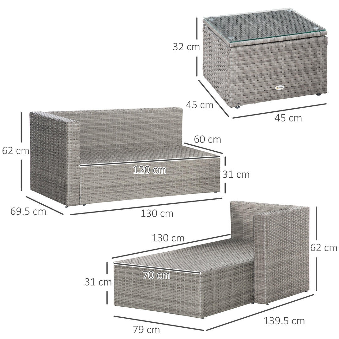 PE Rattan Sofa Set Rattan Corner Sofa