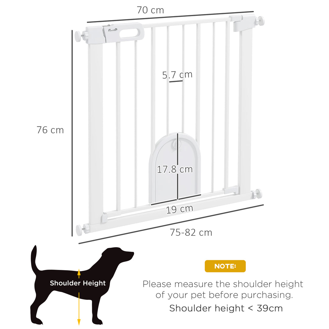 75-82cm Pet Safety Gate with Double Locking