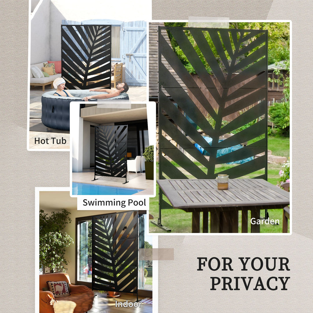 Privacy Screen with Stand and Ground Stakes