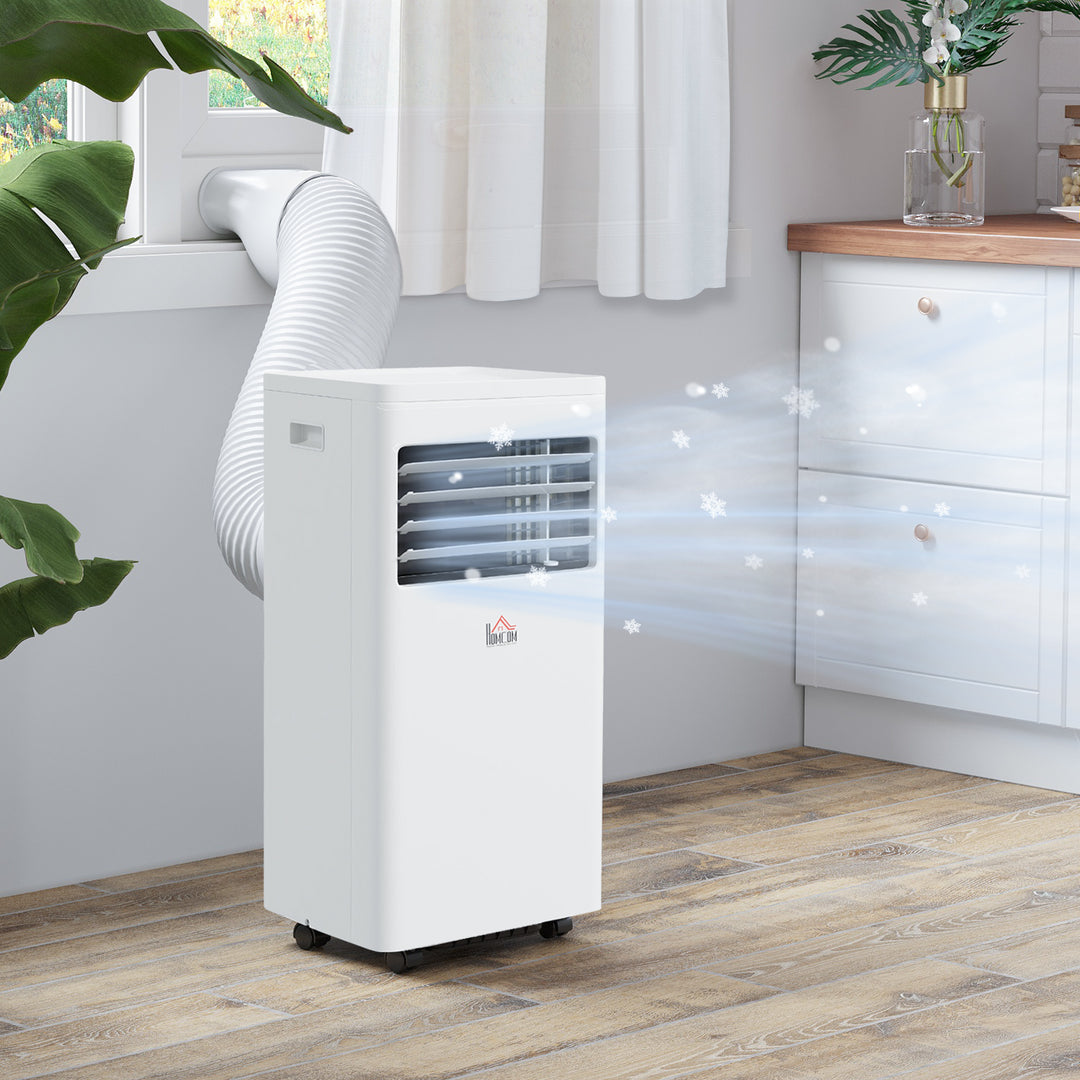 Mobile Air Conditioner White W/ Remote Control Cooling Dehumidifying Ventilating - 557W