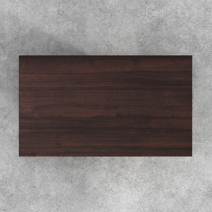 Modern Wooden Rectangle Coffee Table Living Room Cocktail Table in Walnut