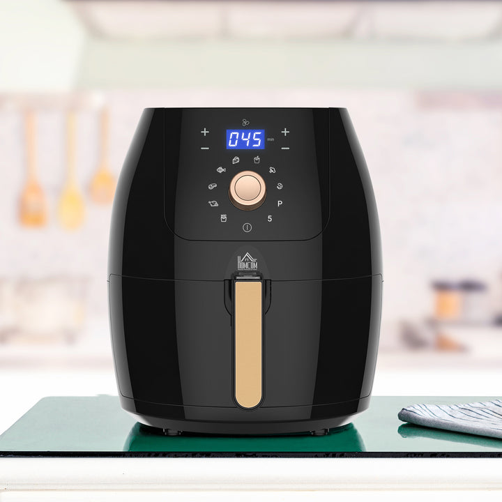 Air Fryer Deluxe: Digital 1700W 5.5L Rapid Air Circulation