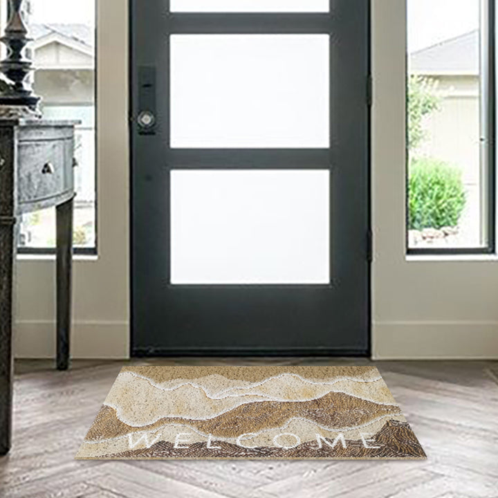 600mm x 900mm Natural Scenery Morden Novelty Non-slip Front Door Mat PVC Entryway Rug