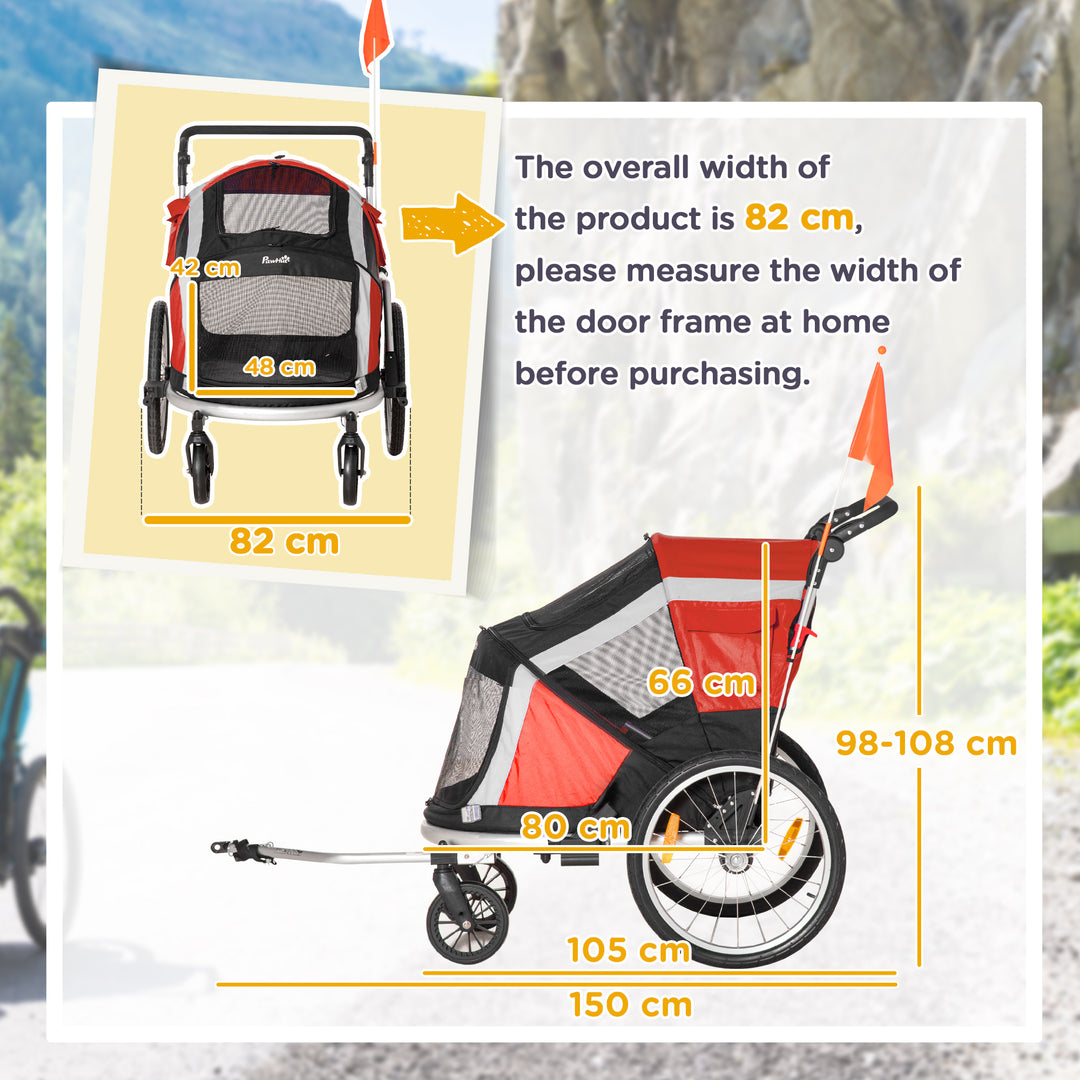 Foldable Dog Bike Trailer