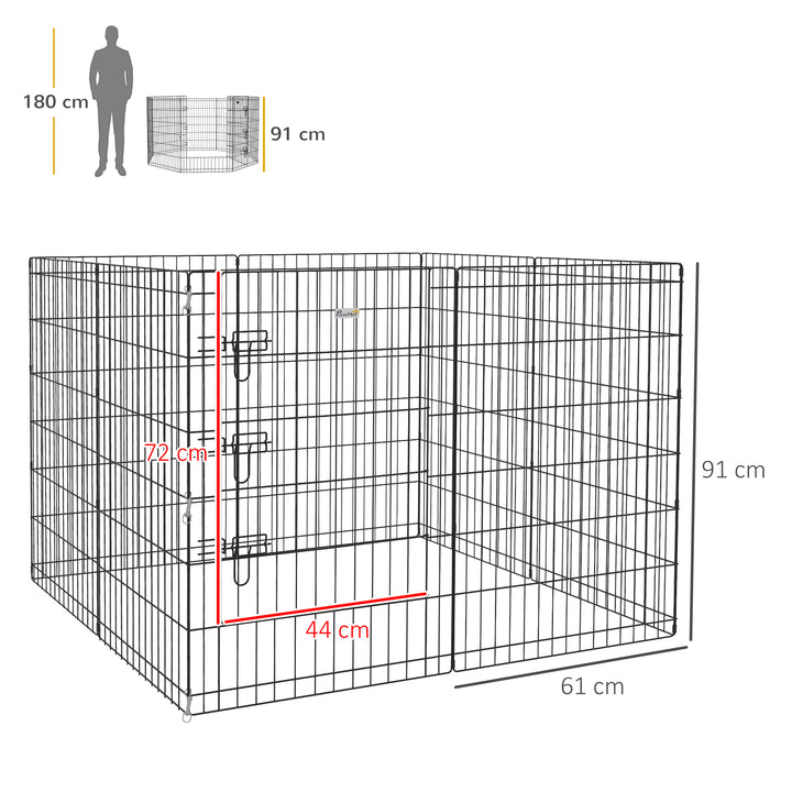 8 Panel DIY Dog Pen with Door